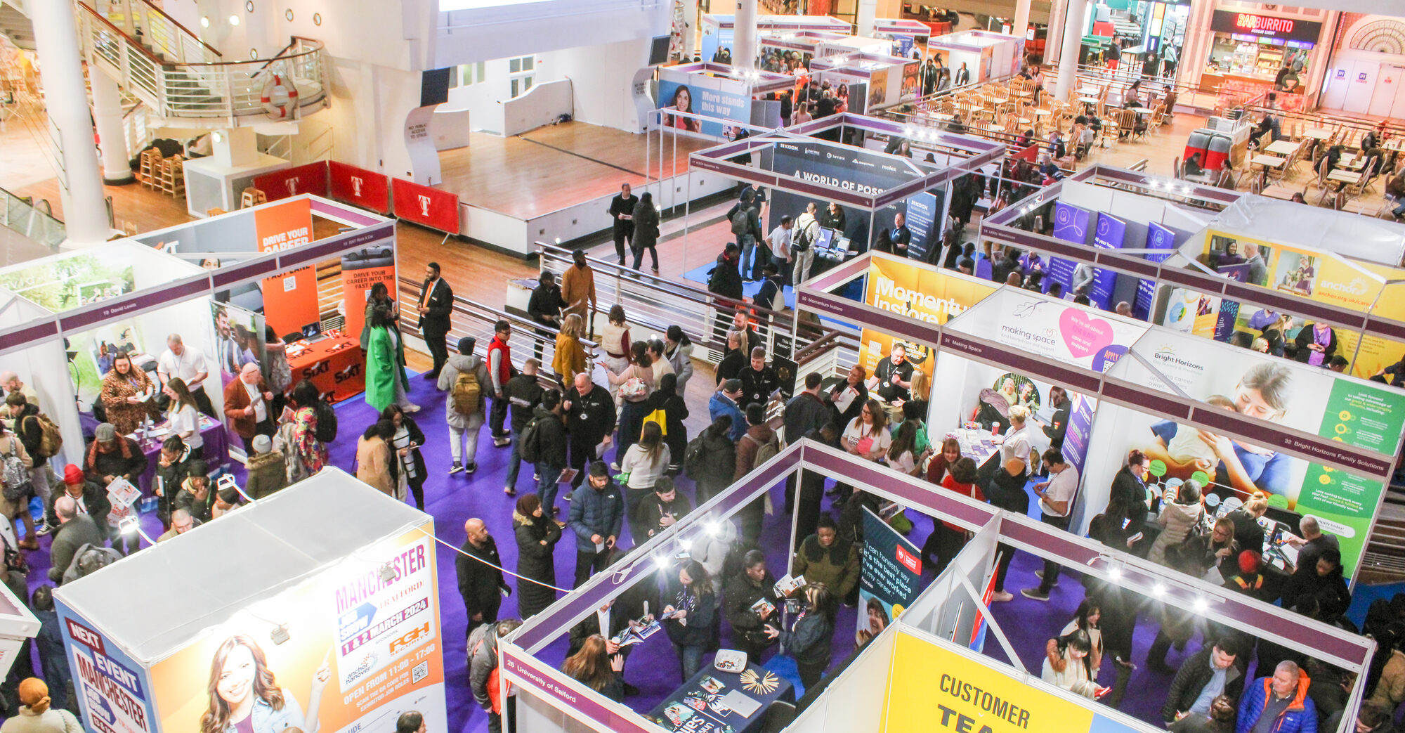 The Manchester Job Show floor at The Trafford Centre
